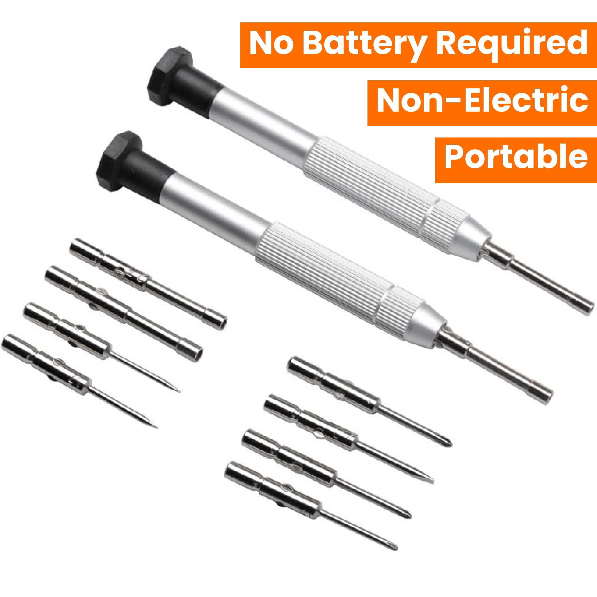 1 Set Precision Screwdriver Kit for Eyeglasses, Watches, Cellphones, Clocks - Non-Electric Repair Tools with Case - Portable, No Required